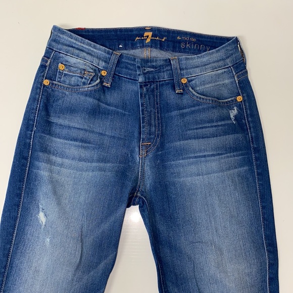 7 for all mankind skinny jeans - Picture 5 of 10